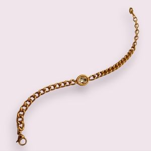 slide Gold Chunky Bracelet